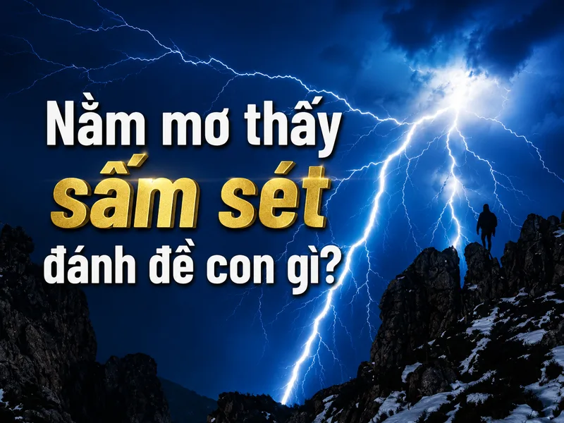 Theo quan niệm dân gian, giấc mơ sấm sét thường được gắn với các con số mang tính tham khảo